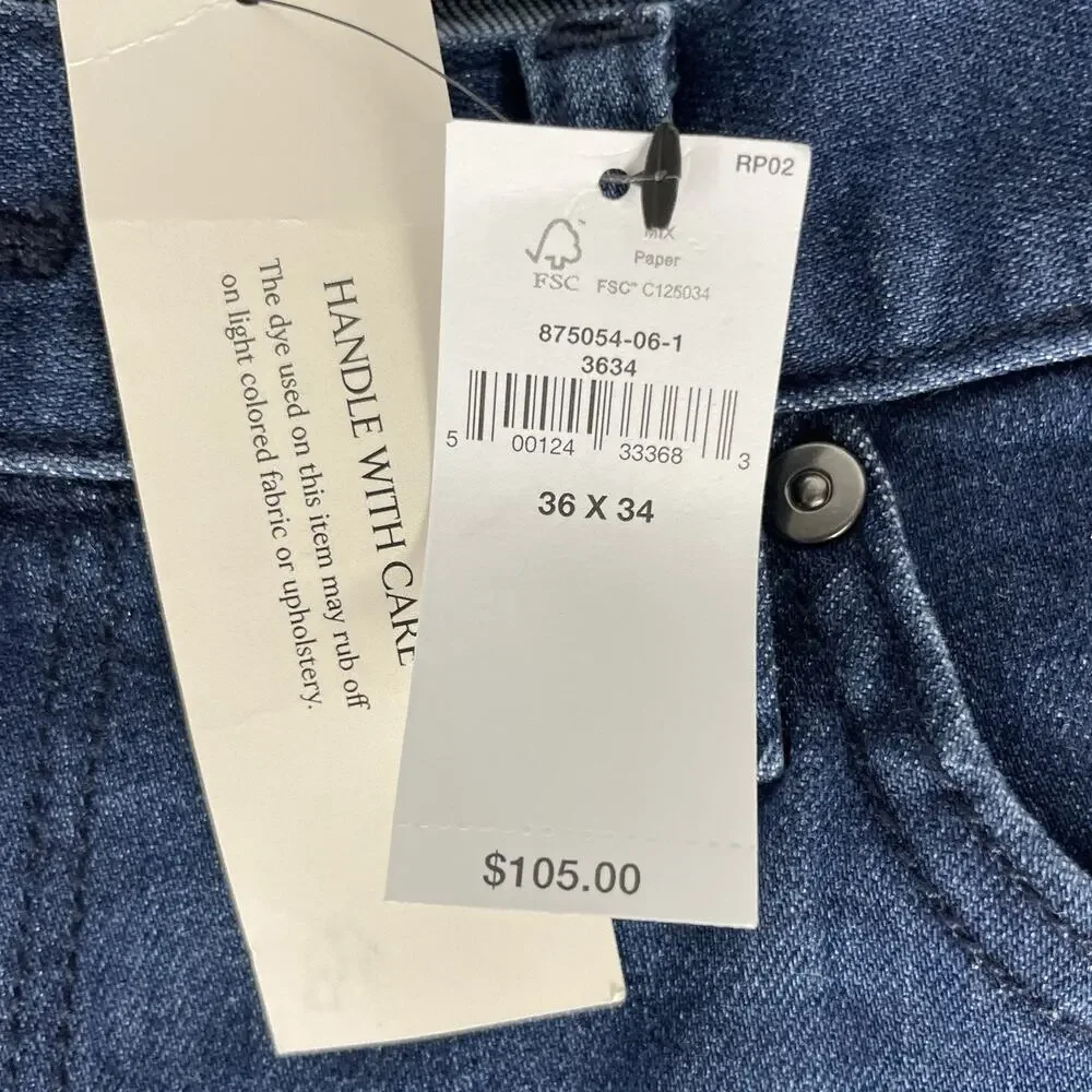 Banana Republic Men's Travel Athletic Tapered Fit Jeans size 36x34 Stretch NWT